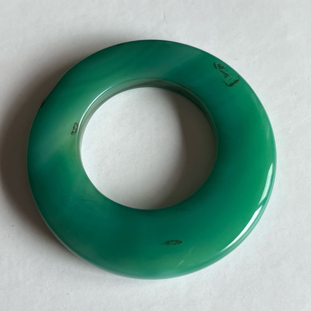 Brazilian Chalcedony agate donut pendant